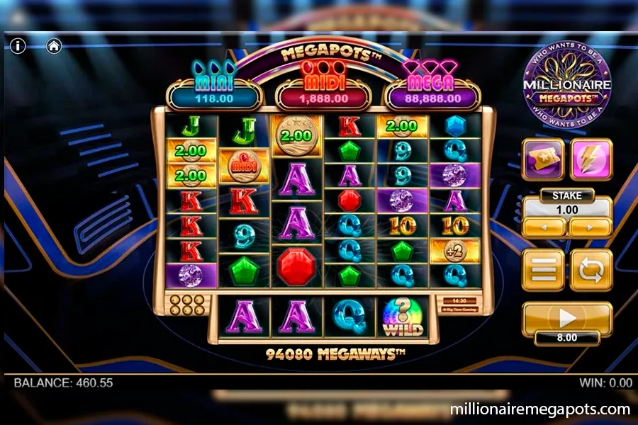 Millionaire Megapots Demo Preview